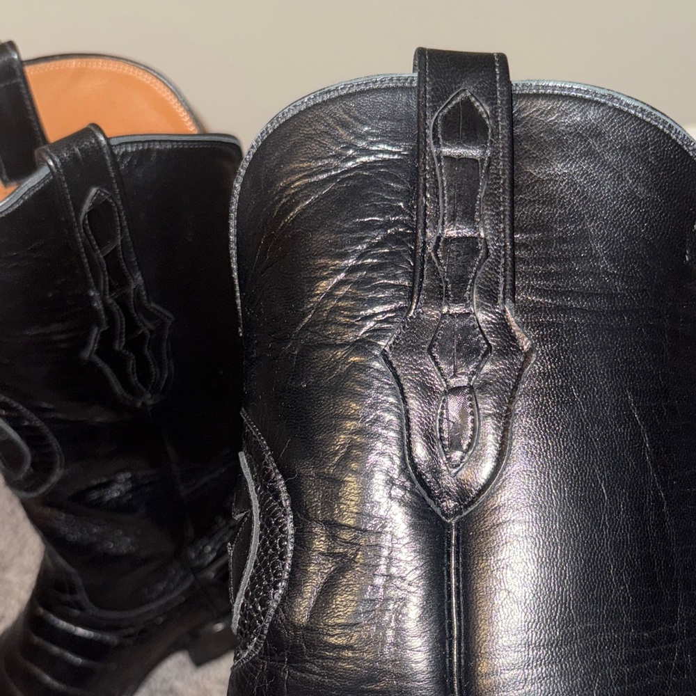 Black Jack alligator boots with lone star inlay. Size 9D - Picture 9 of 10